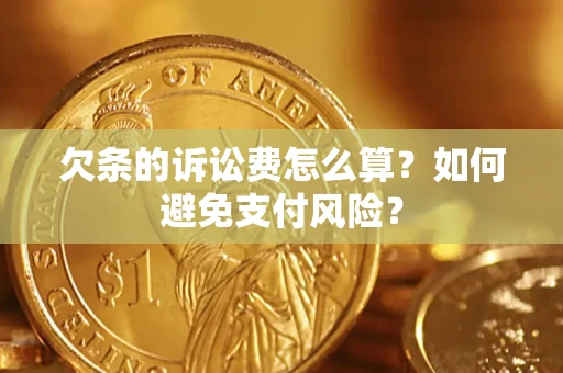 北京欠条的诉讼费怎么算？如何避免支付风险？